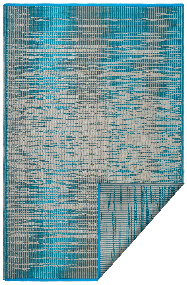 Brooklyn - Teal Outdoor Rug for Patio FINAL SALE