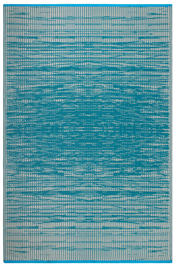 Brooklyn - Teal Outdoor Rug for Patio FINAL SALE