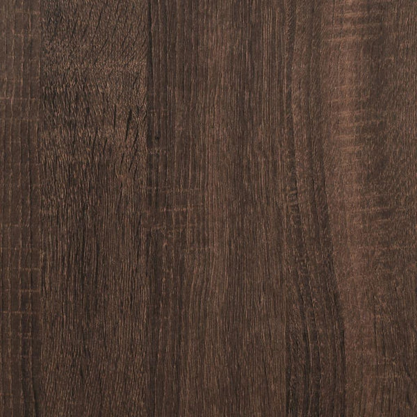 Brown Oak Highboard Cabinet with Modern Design