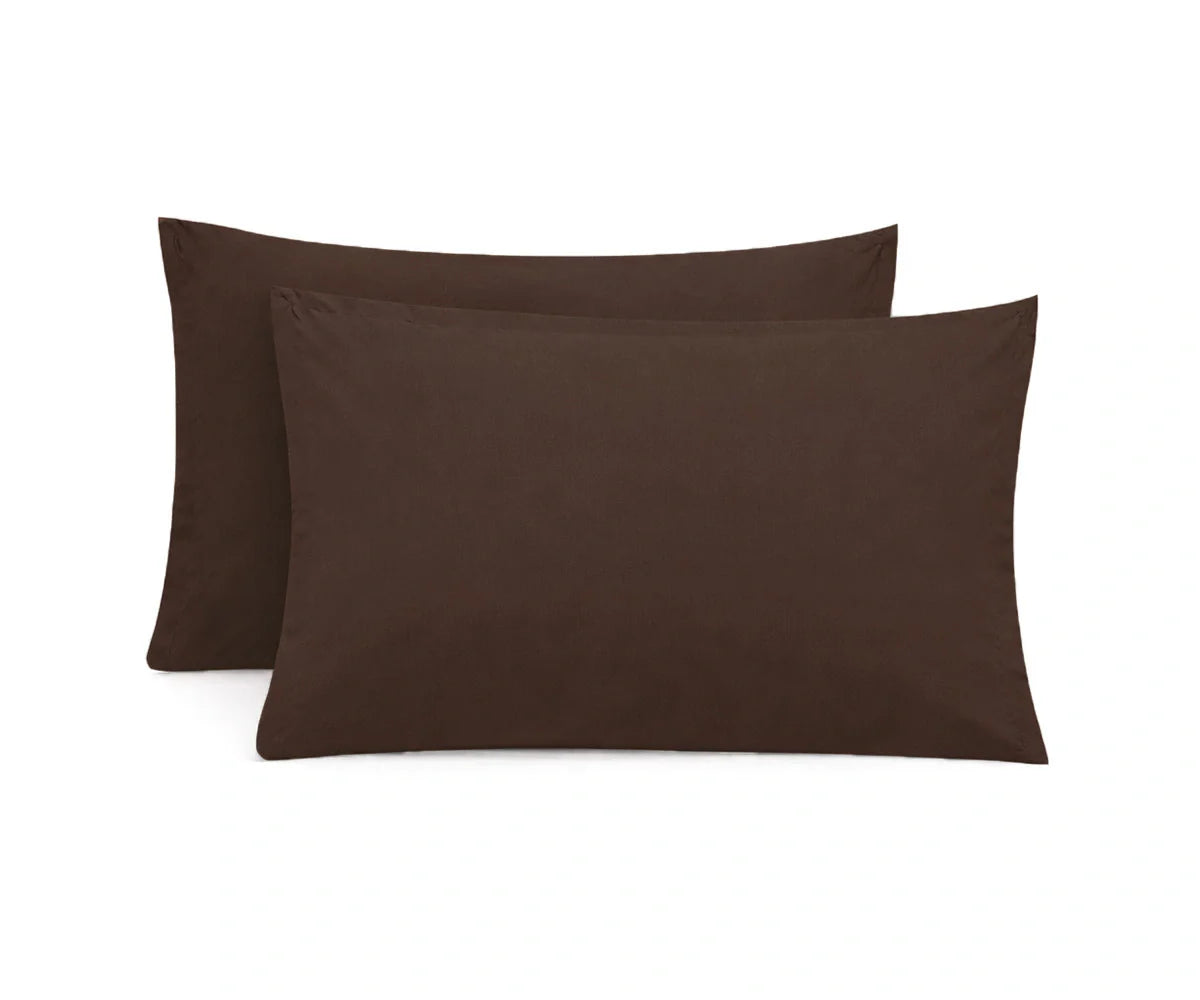 100% Cotton Sateen Pillowcases - Set of 2