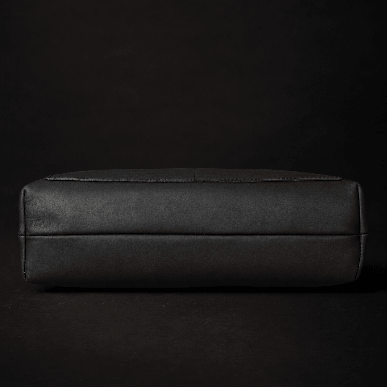 Classic Black Leather Tote Bag