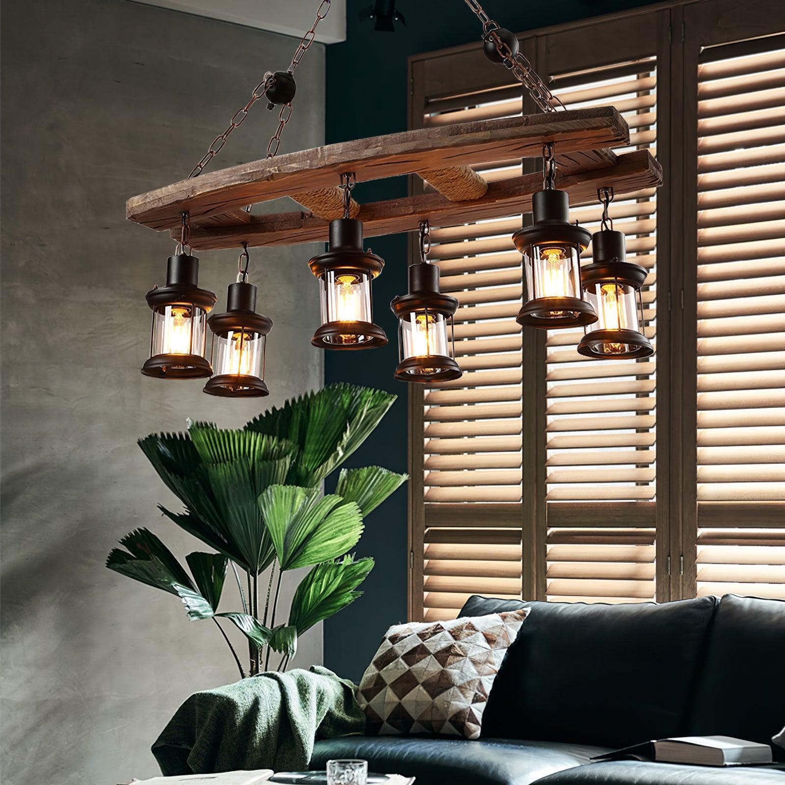 Bucher 6 - Light Kitchen Island Geometric Chandelier 31.5