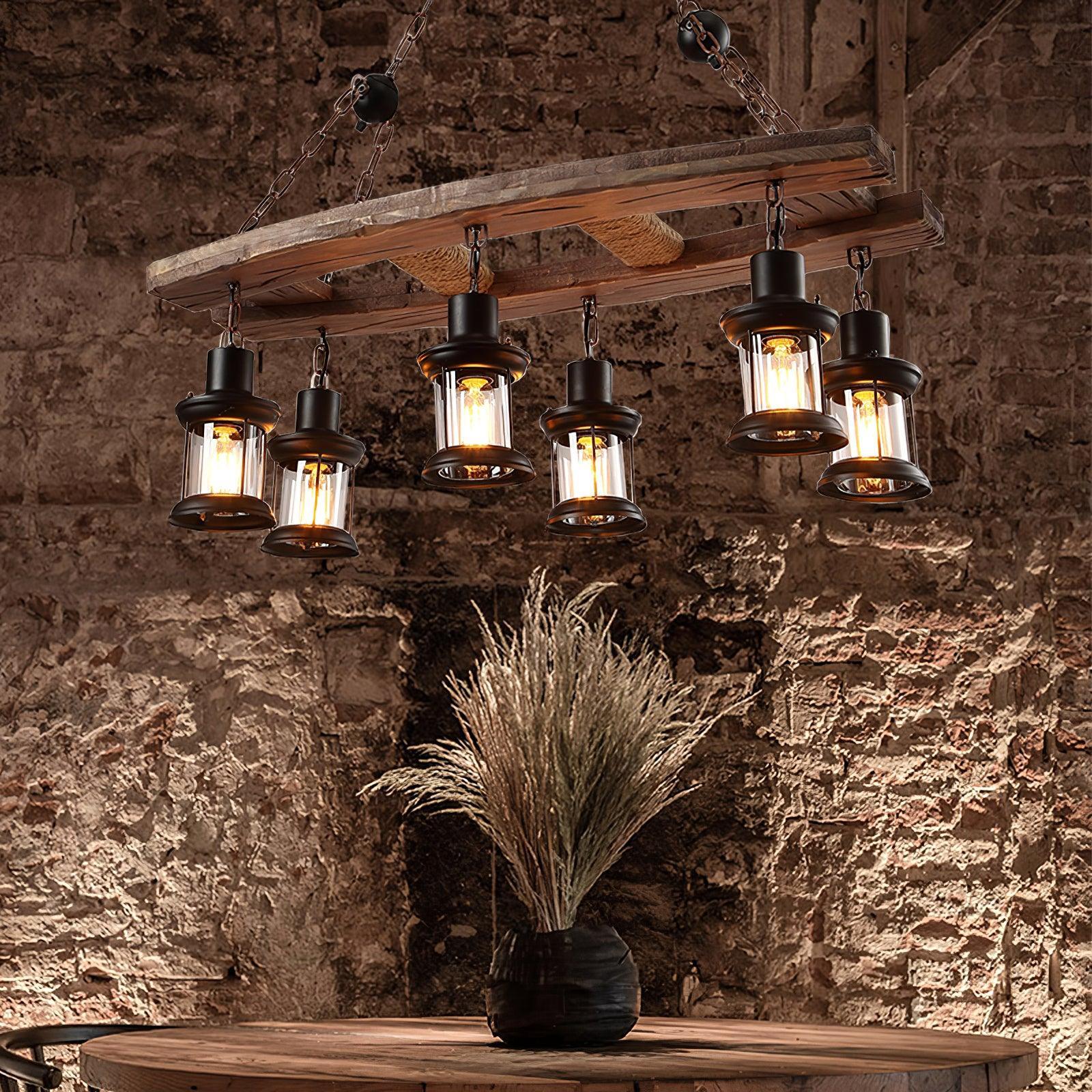 Bucher 6 - Light Kitchen Island Geometric Chandelier 31.5