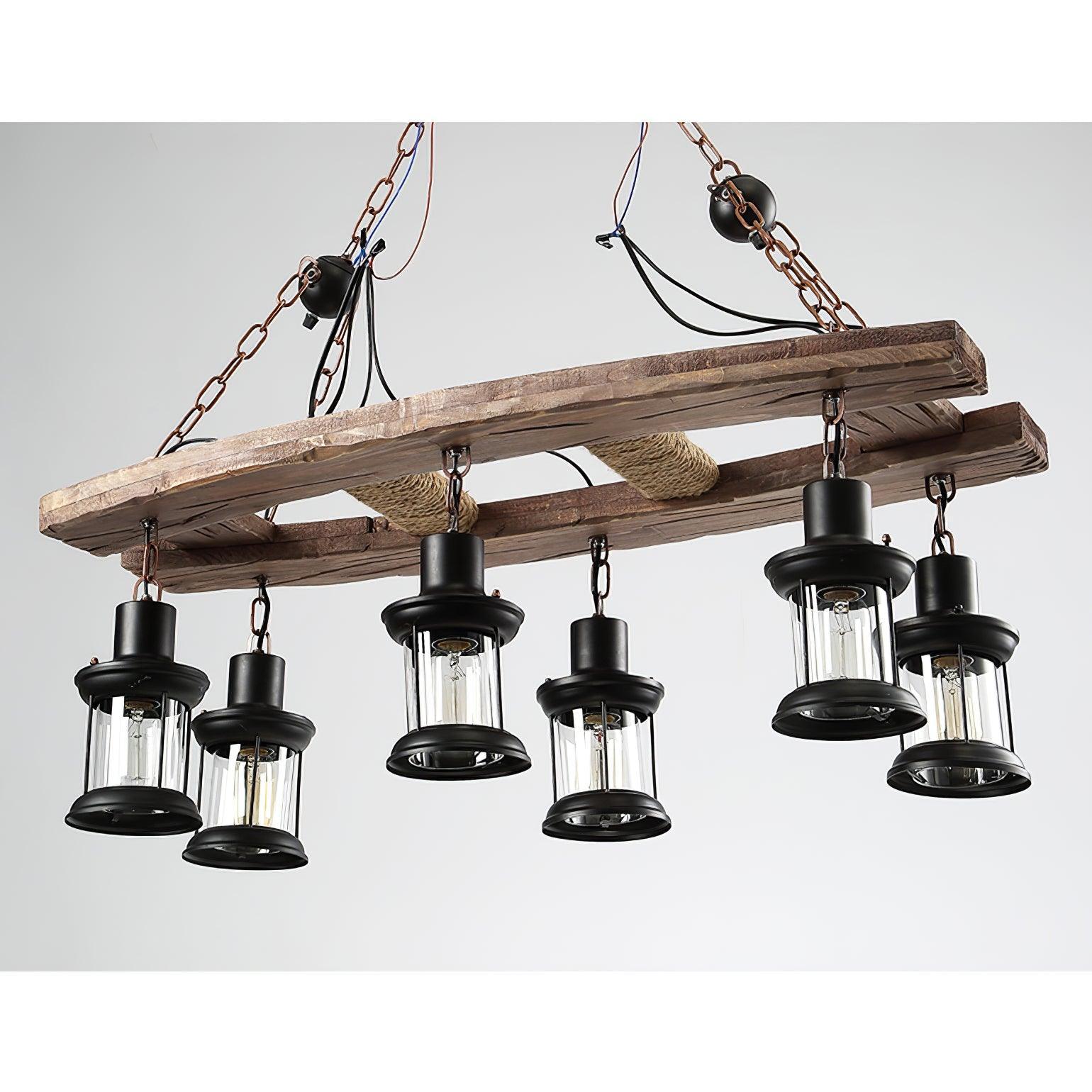 Bucher 6 - Light Kitchen Island Geometric Chandelier 31.5