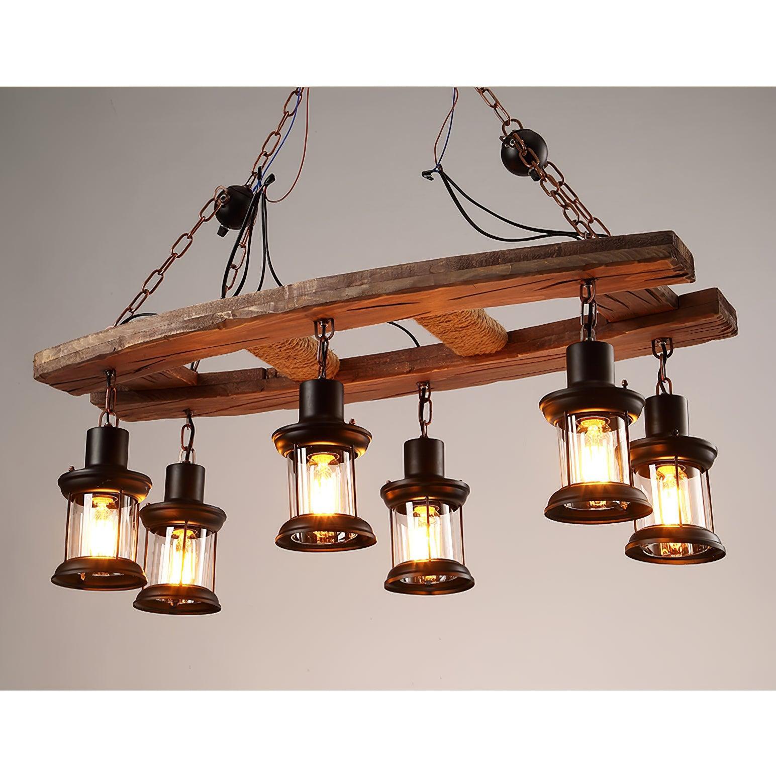 Bucher 6 - Light Kitchen Island Geometric Chandelier 31.5