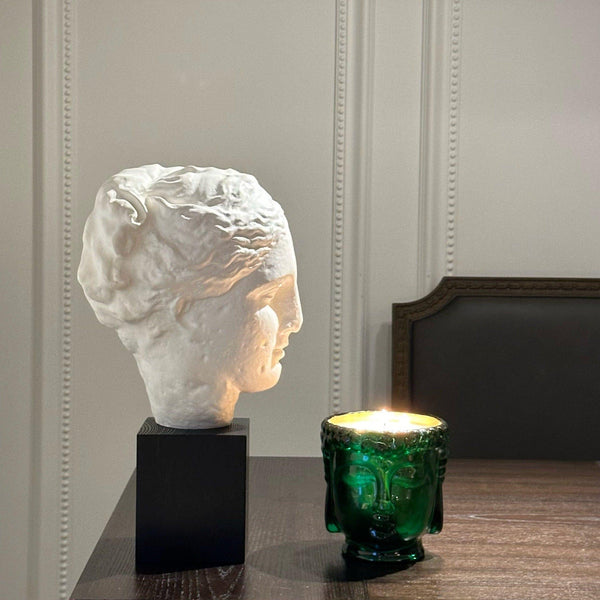 Cleopatra | 24K Gold Emerald Green Glass Buddha Royale