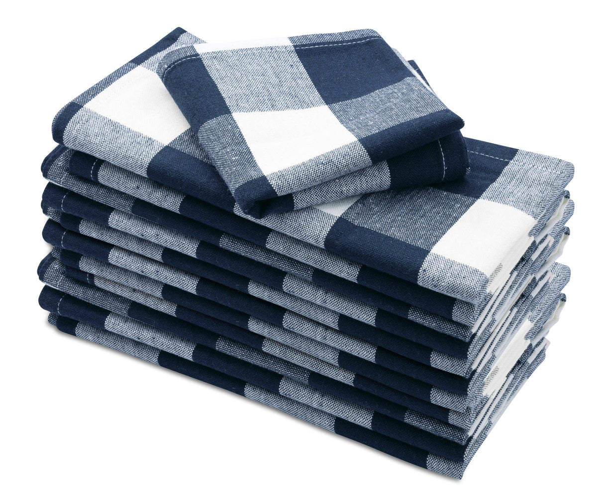 Cotton Napkins - Plaid Cloth Napkins