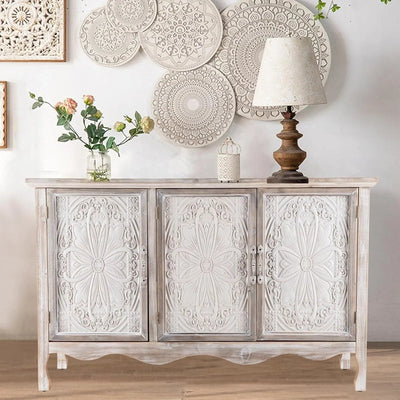 Buffet Cabinet - Vintage Wood Two-Door