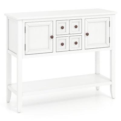 Buffet Sideboard Cabinet with 2 Doors and 2 Drawers-White