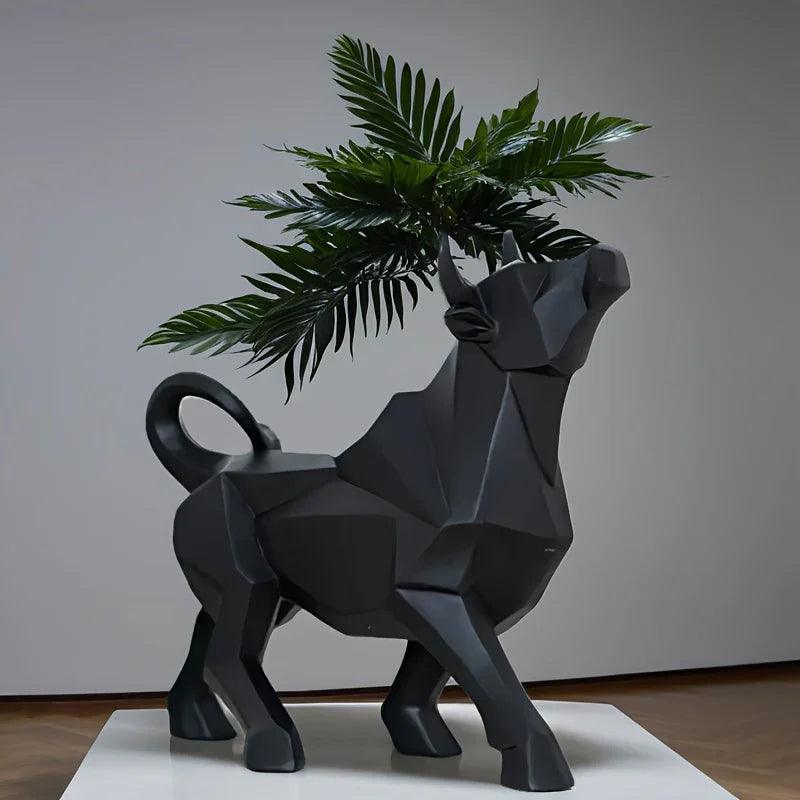 Bull Sculpture - Abstract Gold