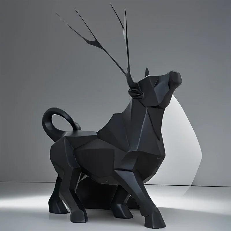 Bull Sculpture - Abstract Gold