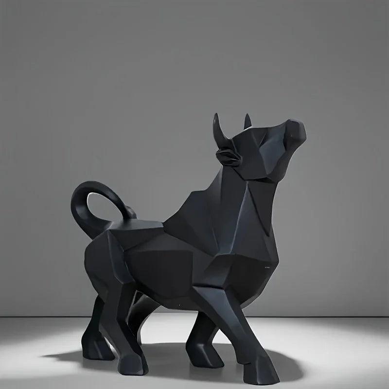 Bull Sculpture - Abstract Gold