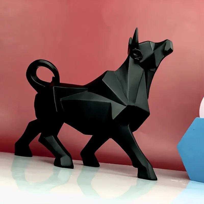Bull Sculpture - Abstract Gold