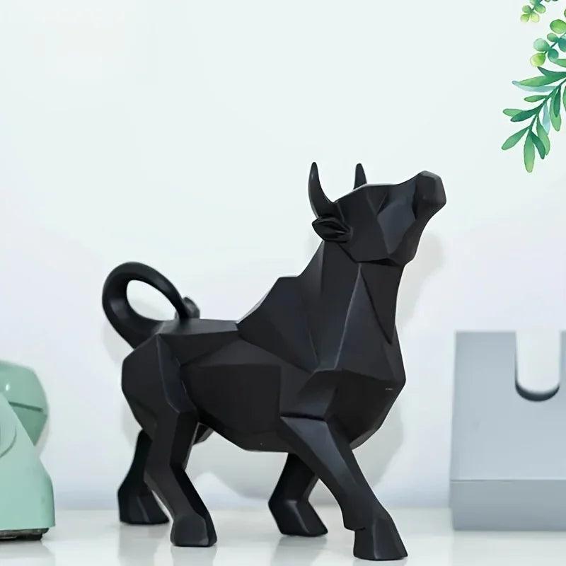 Bull Sculpture - Abstract Gold