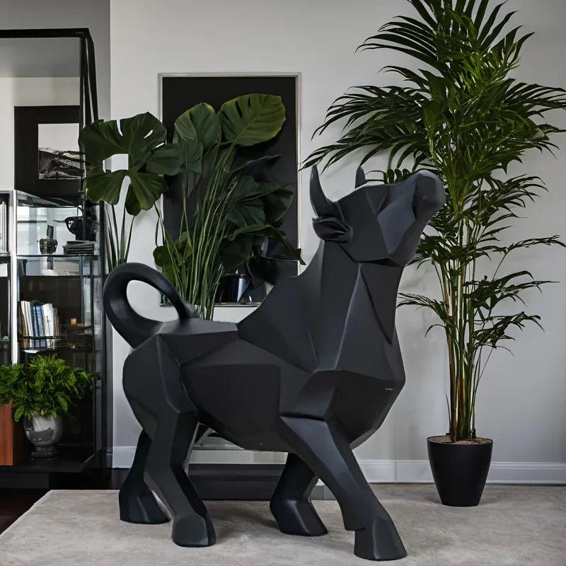 Bull Sculpture - Abstract Gold