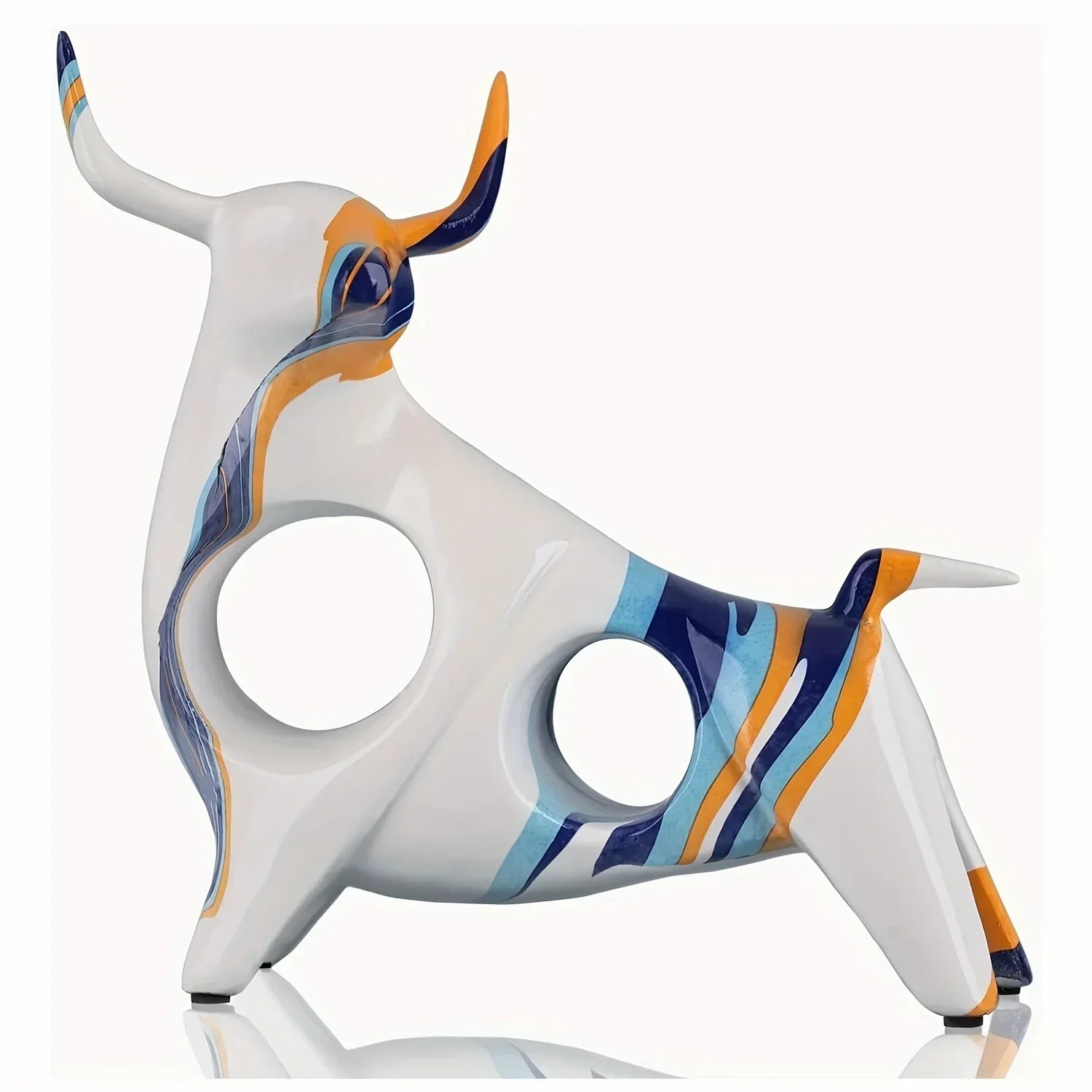 Bull Statue - Unique Colorful Abstract