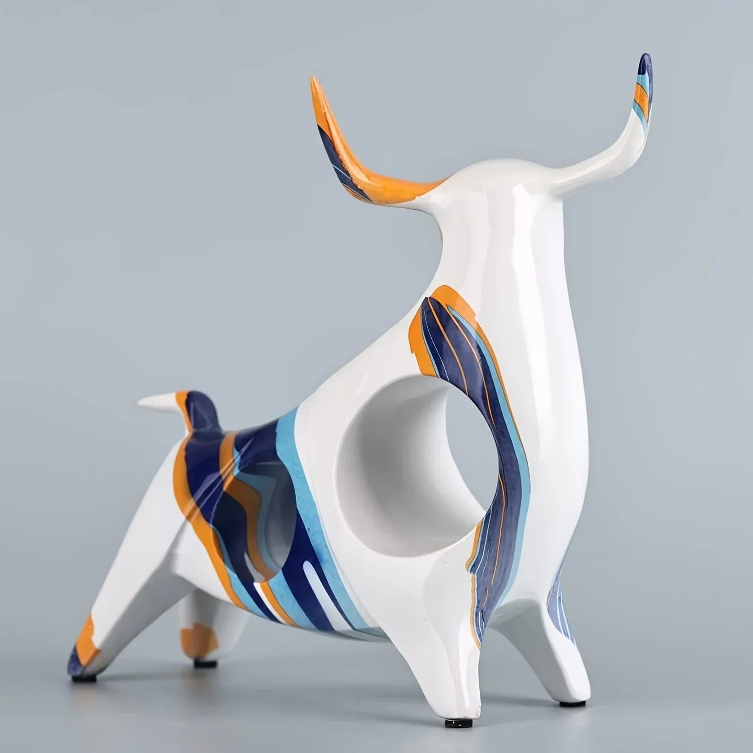 Bull Statue - Unique Colorful Abstract