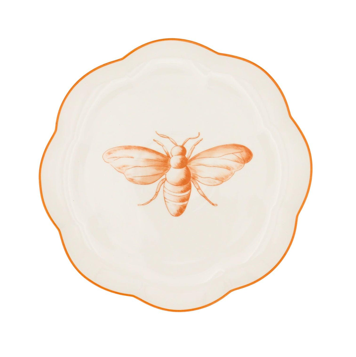 Bumble Homecoming Scalloped Ceramic Starter Plates – Case of 12 (+3 Bonus Plates)