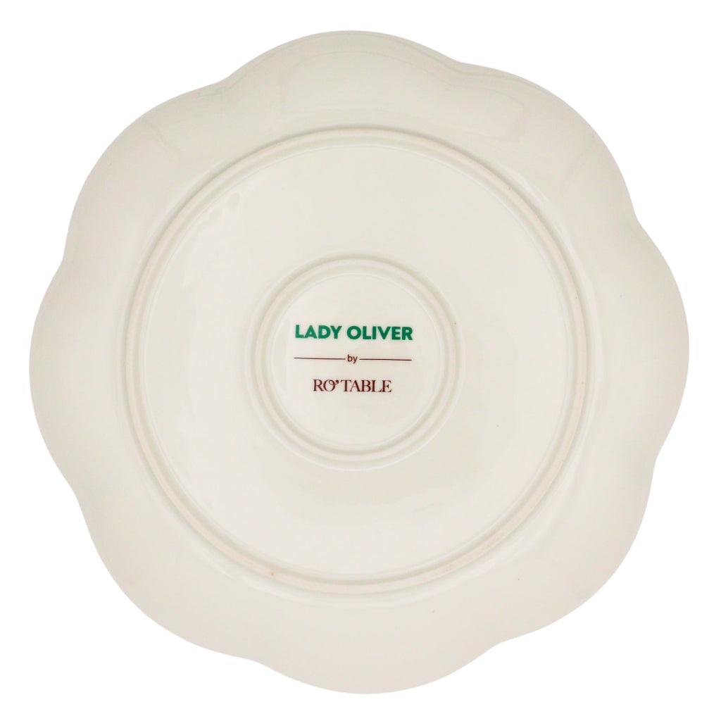 Bumble Homecoming Scalloped Ceramic Starter Plates – Set of 4 (+1 Bonus Plate)
