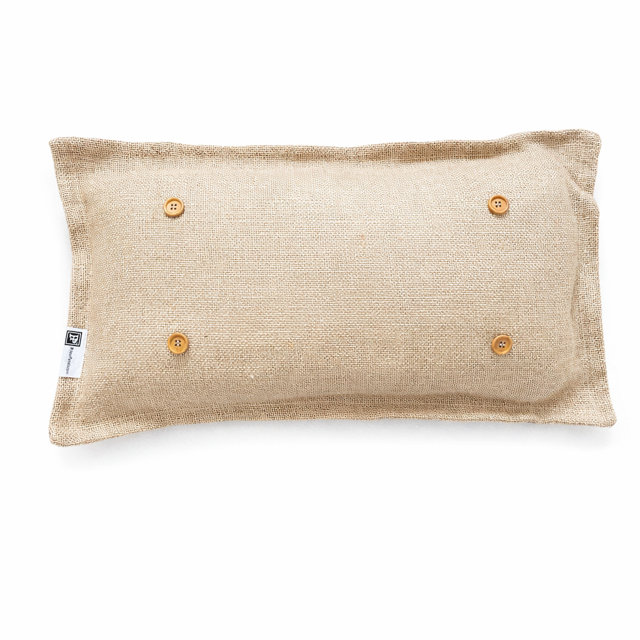 PILLOW ONLY (with fluffy insert): Country Idaho Potato Sack Burlap: RECTANGLE BURLAP PILLOW (with insert)