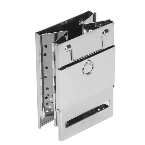 Wood Burning Camp Stove Folding Stainless Steel BBQ Outdoor Survival - Gifts for You 'n Me