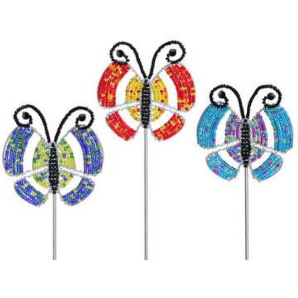 Butterfly Pot Stake Beadworx by Extol Accessories