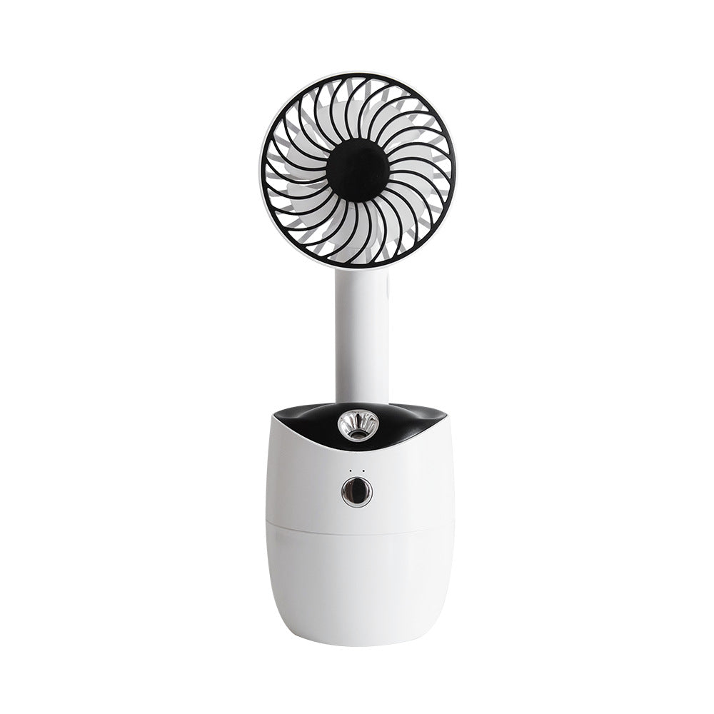 New Rotary Spray Fan USB Rechargeable Mini Humidifier Portable Silent Shaking Head Fan