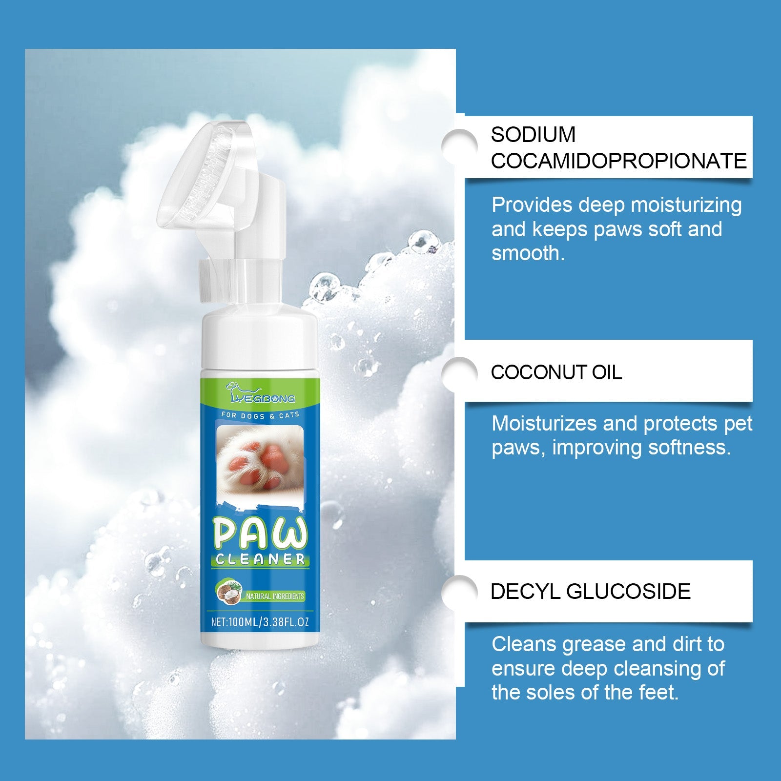 Pet Foot Cleaner Dog And Cat Wash Paws Foot Cleaner Foot Care Foam