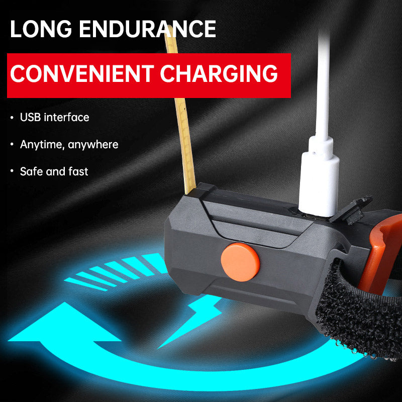 LED Bike Tail Light 6 Colors USB Charging Mountain Road Bike Light Portable Riding Equipment Running Water Light