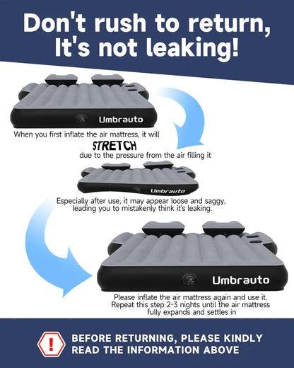 Umbrauto Tesla Y Car Camping SUV Thicken Air Mattress,Gray