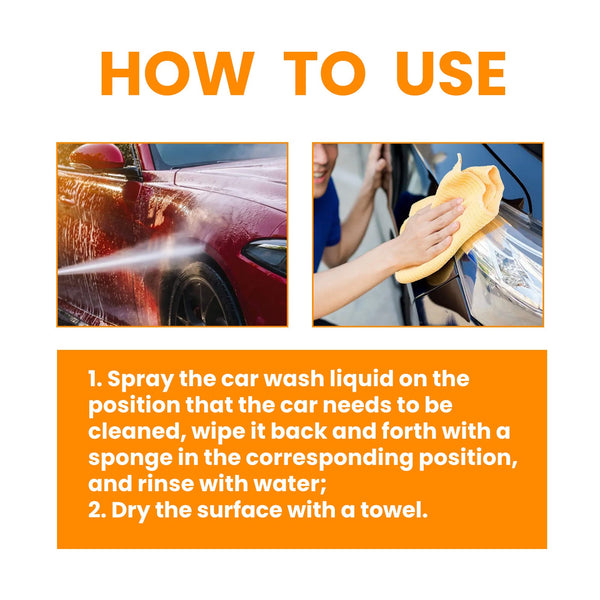 Car Wash Liquid Car Paint Coating Tire Rim Brightening Clean Refurbished Dust Maintenance Cleaner