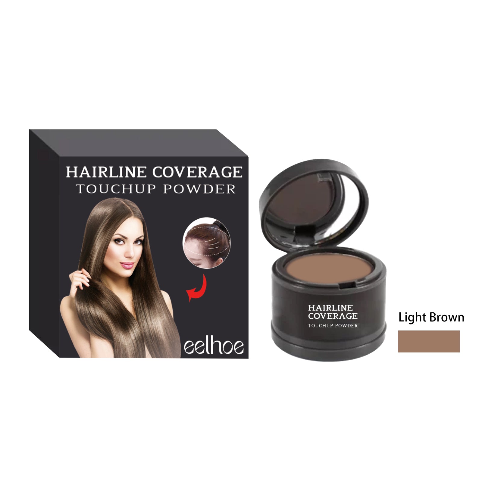 Hairline Cover Touch Powder Compact Hairline Easy To Apply Concealer Powder For Your Hairline