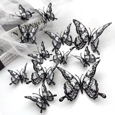 Halloween 3D Butterfly Bat Home Decor Wall Sticker 12 Pack Butterfly Sticker Wall Sticker