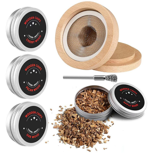 Wooden Smoker Beech Cocktail Smoker Set Wooden Cocktail Smoker