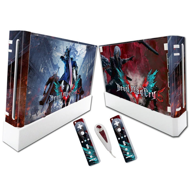 Suitable for WII stickers wii console cartoon protective film Spider-Man Fortress Night multiple styles without leaving glue
