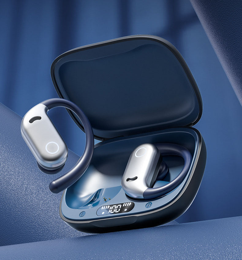 M78 Open Bluetooth Earphones Noise Reduction Wireless Ear Hanging Running Sports Digital Display Earphones