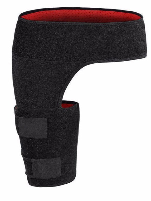Fitness leg protectors to prevent muscle strain, hip straps to prevent groin strain, exercise thigh and knee protectors