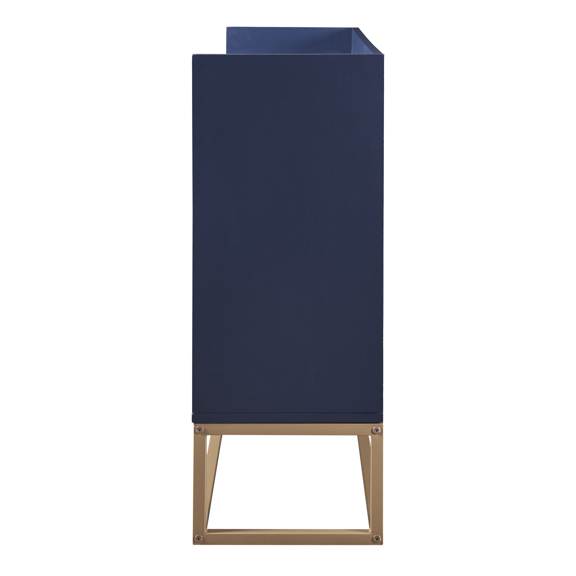 TREXM Modern Sideboard Elegant Buffet Cabinet with Large Storage Space for Dining Room, Entryway (Navy) V.I.P Digital Presence