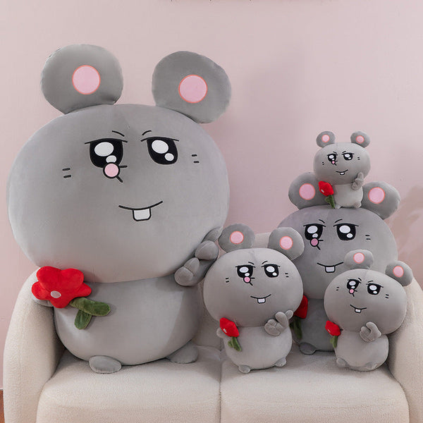 Meiji and Rat Backpack Doll Meiji Mouse Doll Plush Toy Large Cloth Doll Pillow