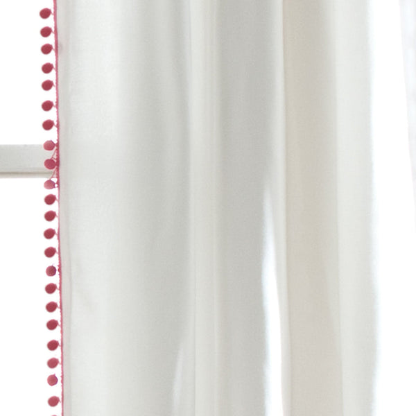 Pom Pom Window Curtain Panel