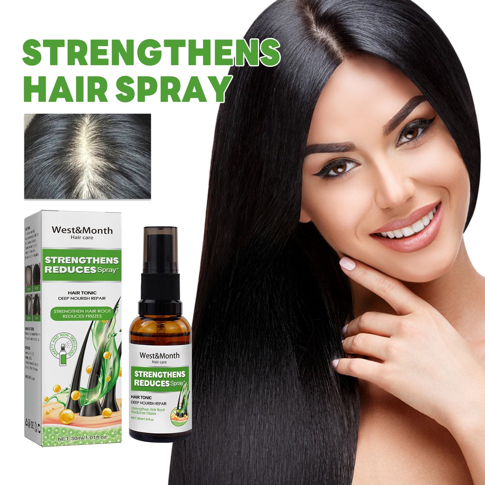 Dense Hair Spray Anti-Loss Hair Thickening And Strengthening Hair Treatment Dense Hair Spray
