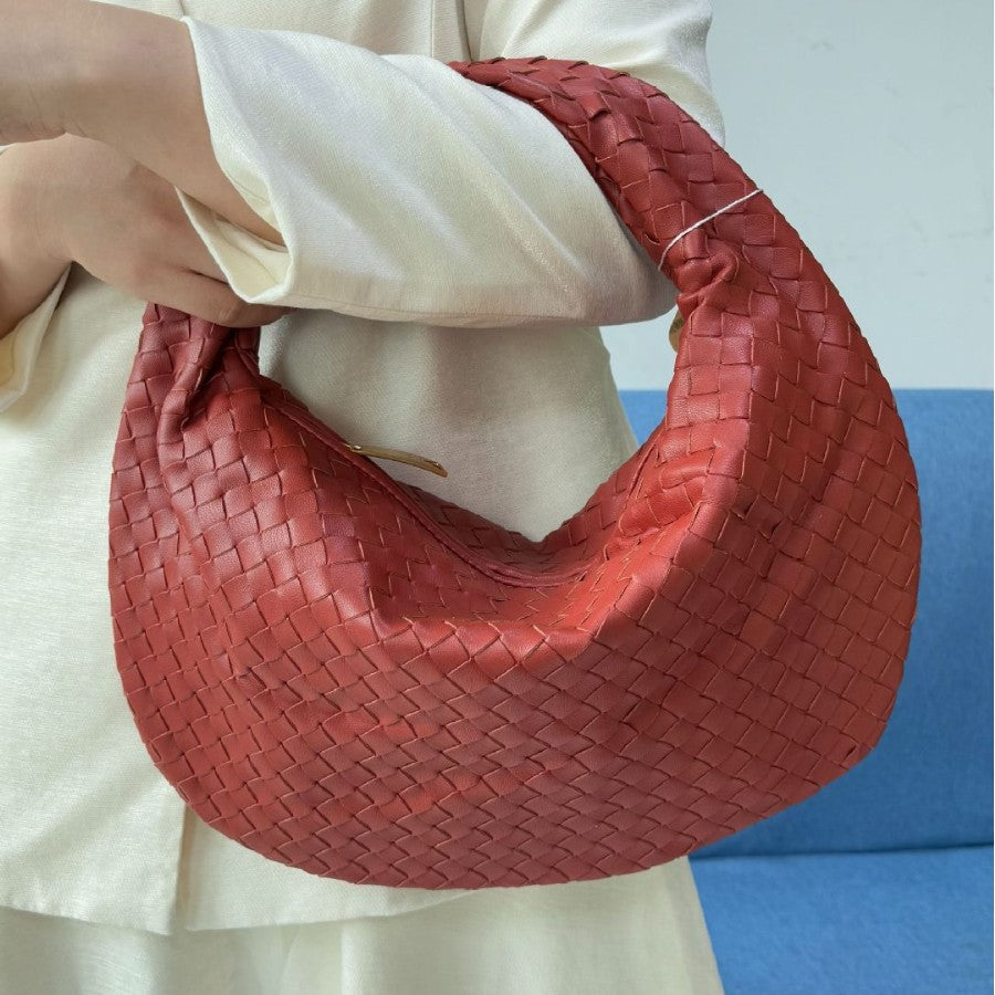 Large size women's woven bag large capacity hand-held armpit bag women's bag