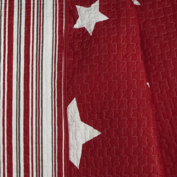 Star Reviersible 2 Piece Quilt Set Twin Size