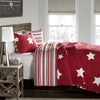 Star Reviersible 2 Piece Quilt Set Twin Size