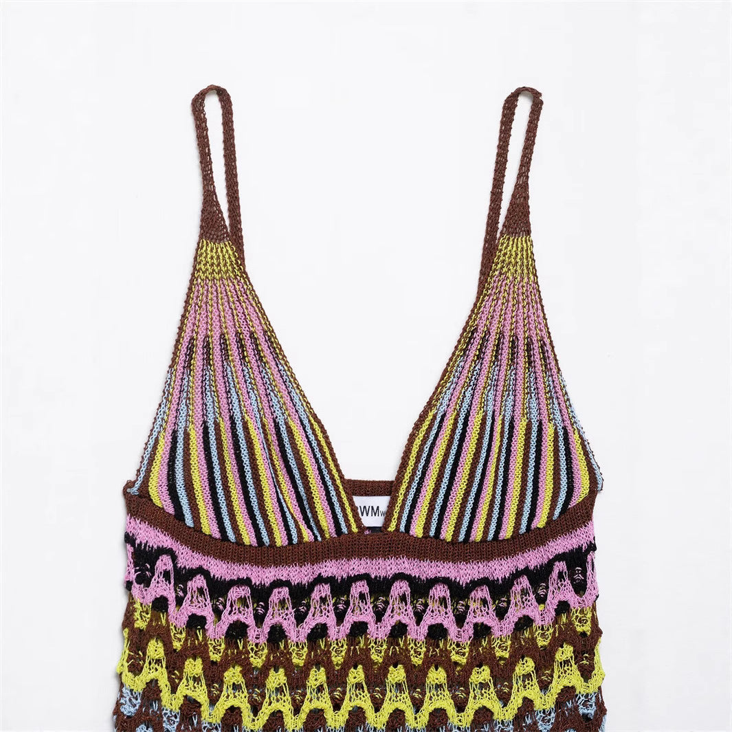 Sexy Backless Knitted DressStyle Fashion Women's Dress