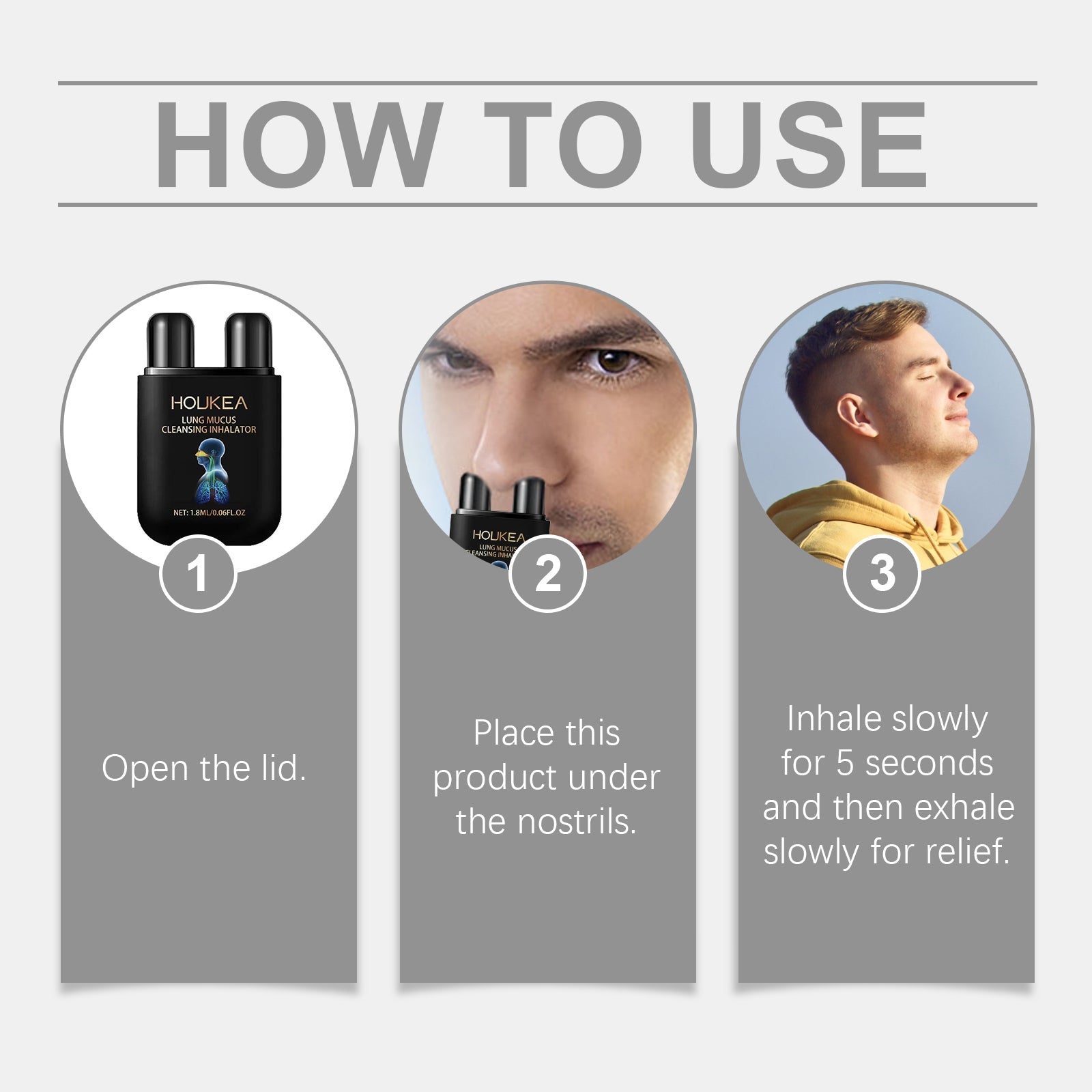 Body Cleanser Inhaler Gently Cleanses Nose Comfort Nose Body Relieves Discomfort Caregiver