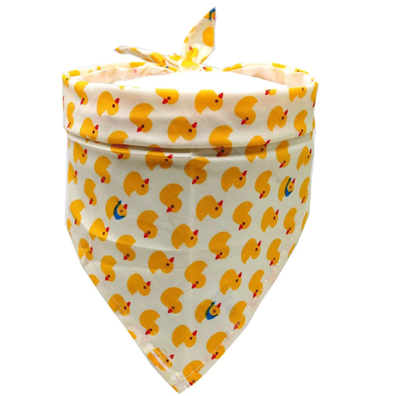 Pet Accessories Summer Pet Drool Towel Fruit Style Pet Scarf Pure Cotton Dog Triangle Scarf