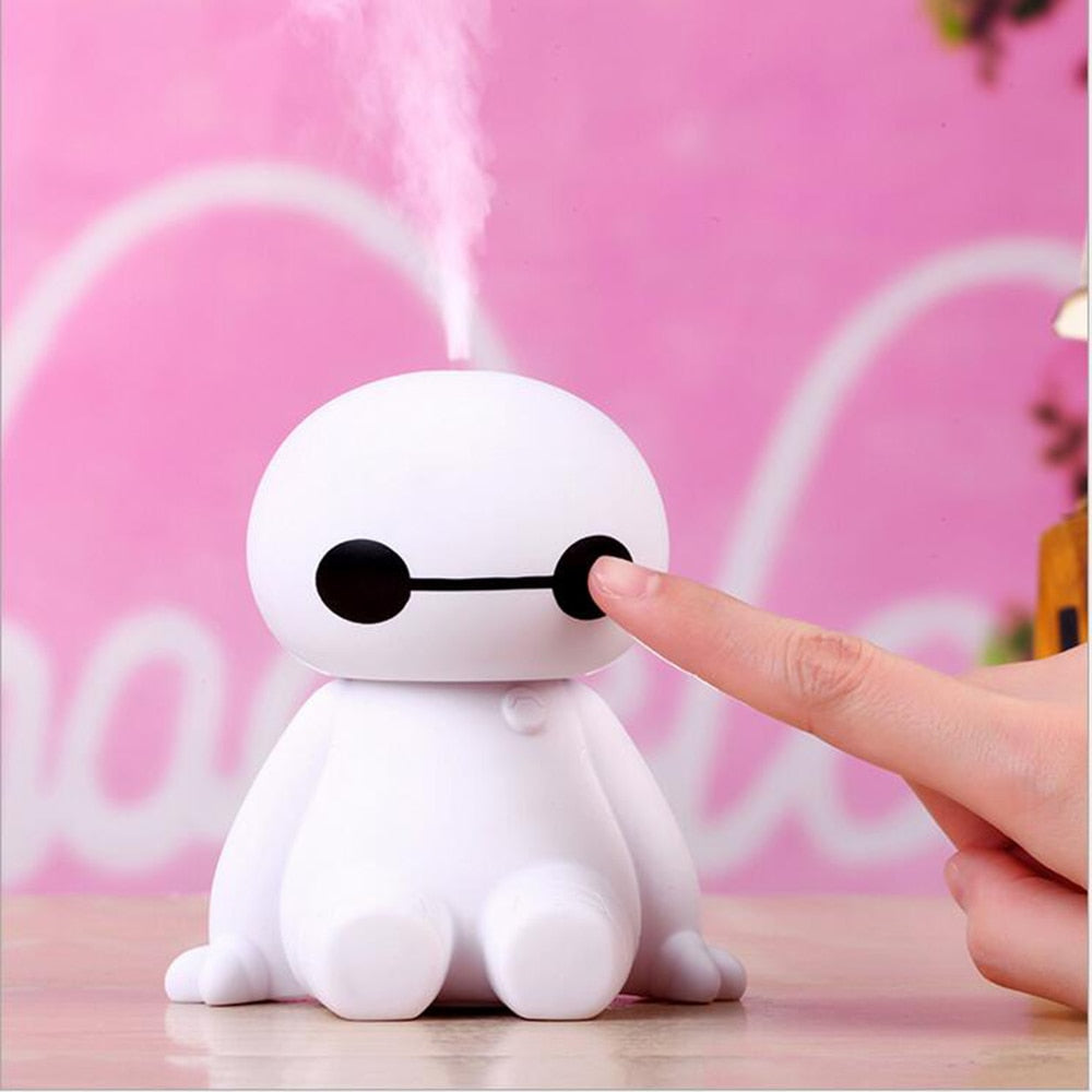 200ML USB Big Hero Baymax Dry Protect Ultrasonic Essential Oil Aroma Diffuser Air Humidifier