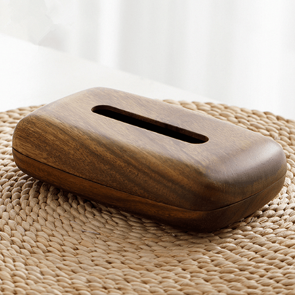 Solid wood tissue box simple household paper box hotel dining table office wooden paper box