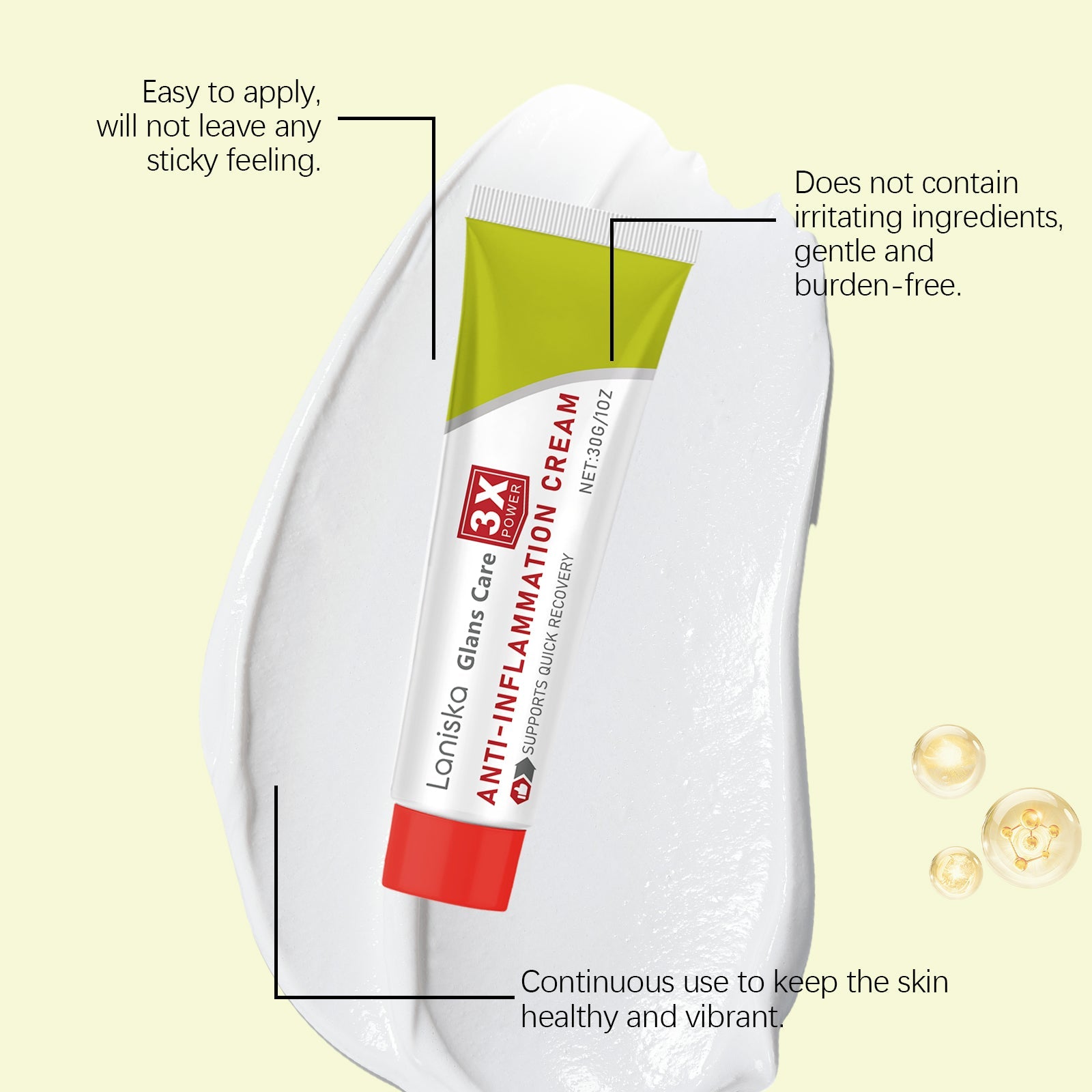 Men's Care Cream Men's Daily Maintenance Relief Discomfort Moisturizing Moisturizing Skin Repair Cream